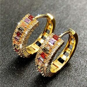 Beautiful Multi-Color Mini Hoops